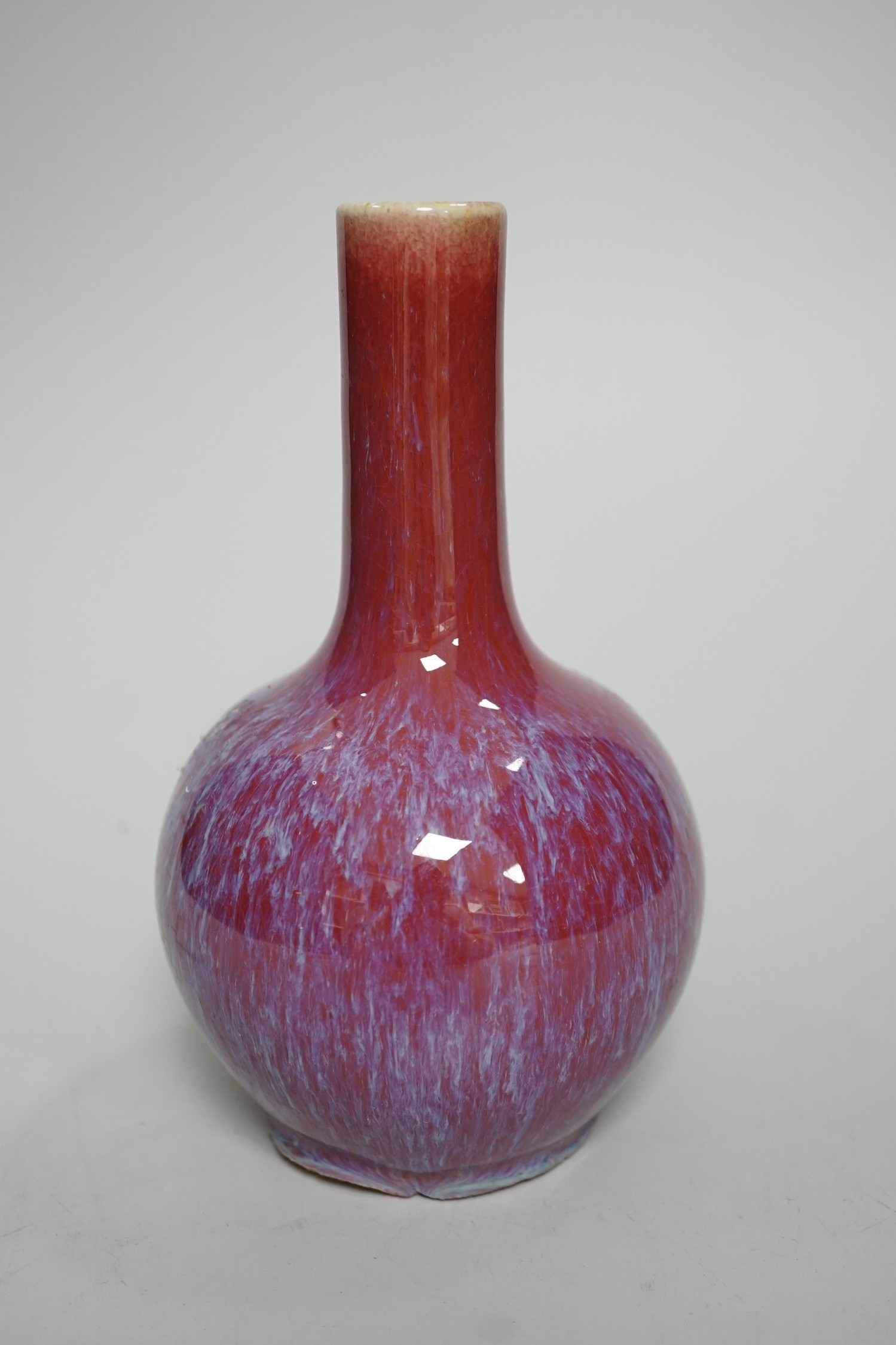 A Chinese Sang De Boeuf vase, 18 cm high